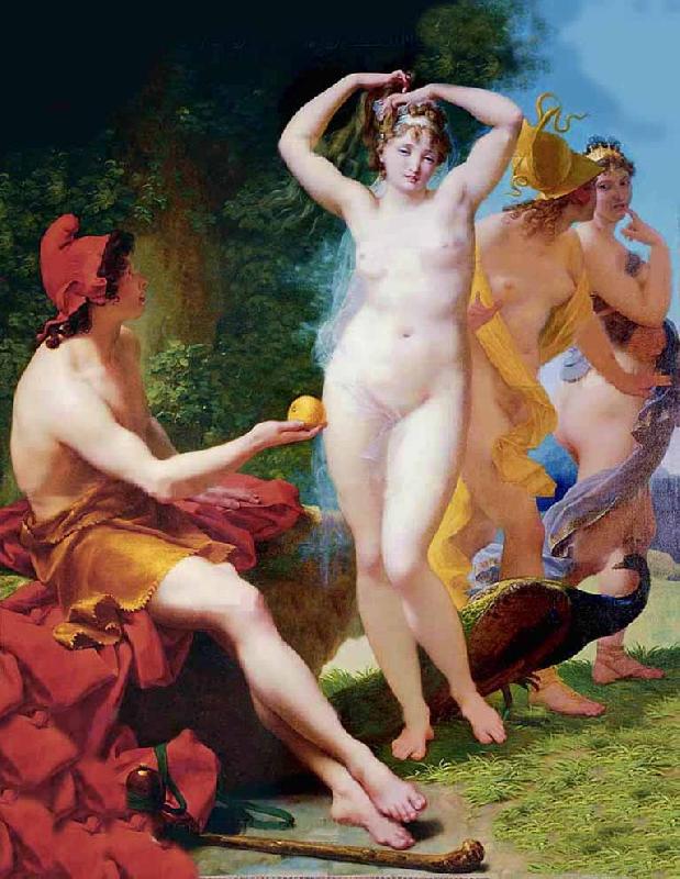 Baron Jean-Baptiste Regnault The Judgment of Paris oil painting image